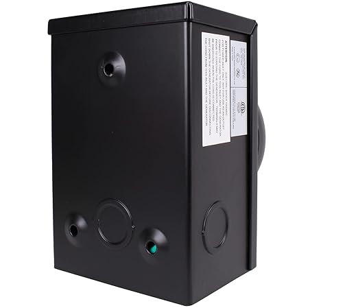 30A/50A Power Inlet Box for Generator Journeyman-Pro ETL Listed w/Waterproof CoverL5-30PTT-30PL14-30PSS-2-50P | 30 or 50 Amp 125/250V | for 3 or 4 Prong Extension Cord (TT-30P - Black)