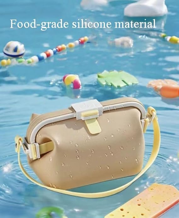 Small Waterproof Bag Swimming Bag Used for Beach and Water parks Food and Cosmetics Silicone Storage Bags