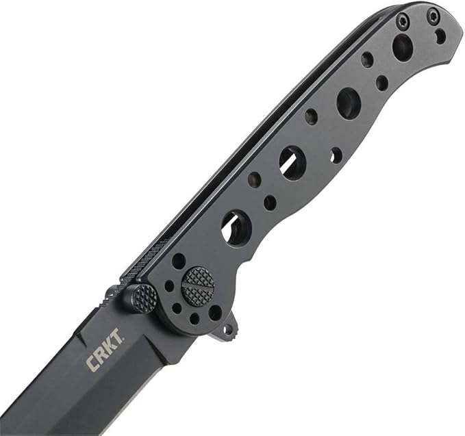 CRKT M16-01KS Folding Knife with Frame Lock: Stainless Steel Plain Edge Blade Stainless Steel Handle Reversible Pocket Clip M16-01KS