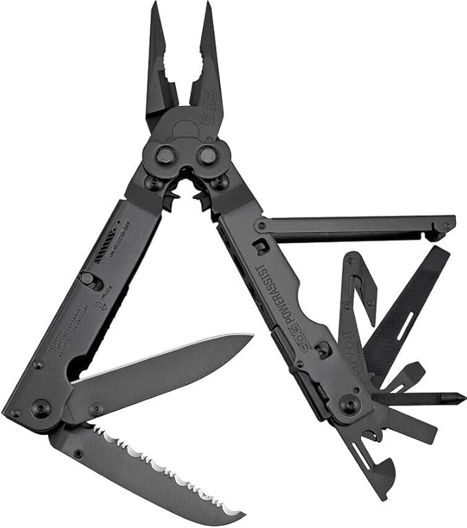 Folding Knives to your liking Power Black Folding Pliers Screwdriver Knife Blades Multi-Tool B66NCP 729857994002-4FDG1-GF-7563