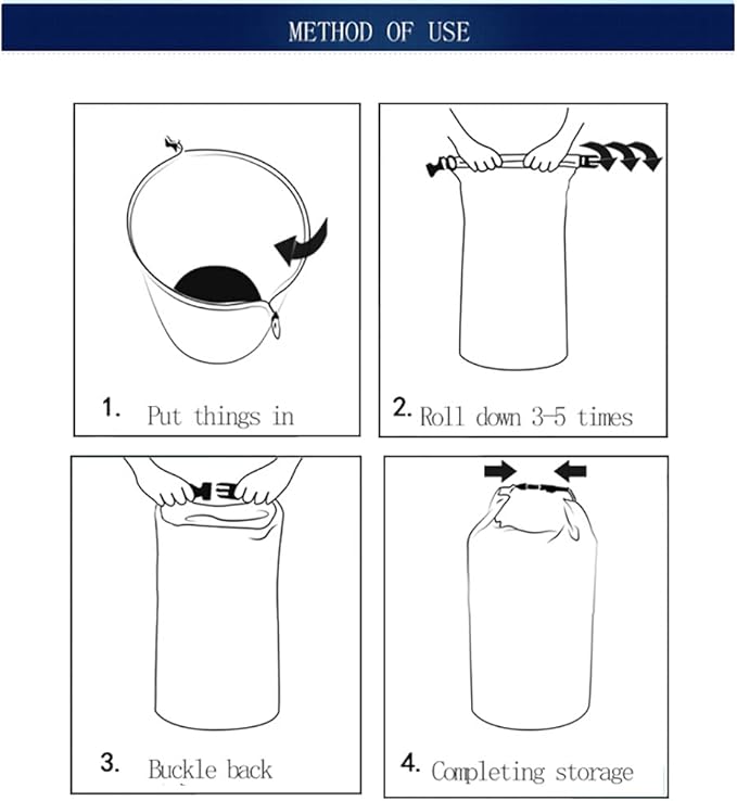 Waterproof Dry Bag 1.5L/2.5L/3L/3.5L/5L/8L 6-Pack Dry Sack Backpacking Gear Waterproof Dry Bag Backpack for Kayaking Boating Rafting Swimming Camping Hiking Fishing