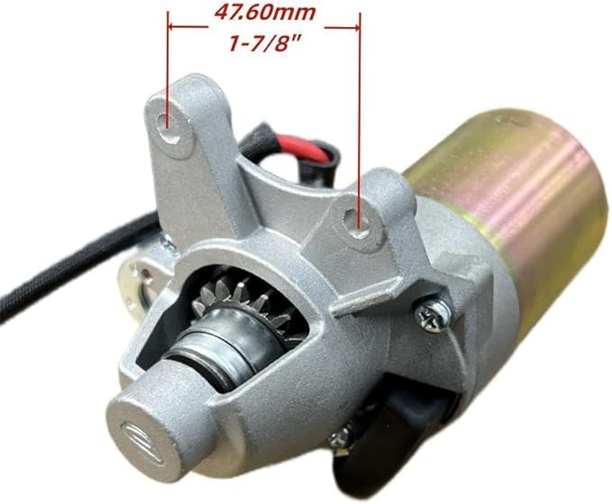 Engine Starter Motor with Solenoid &amp Bolts for Predator 5000-Watt Dual-Fuel Inverter Generator (Compatible with SKU 71367 70143)