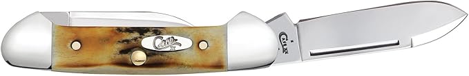 Case WR XX Pocket Knife Sambar Stag Baby Butterbean Item #5537 - (52132 SS) - Length Closed: 2 3/4 Inches