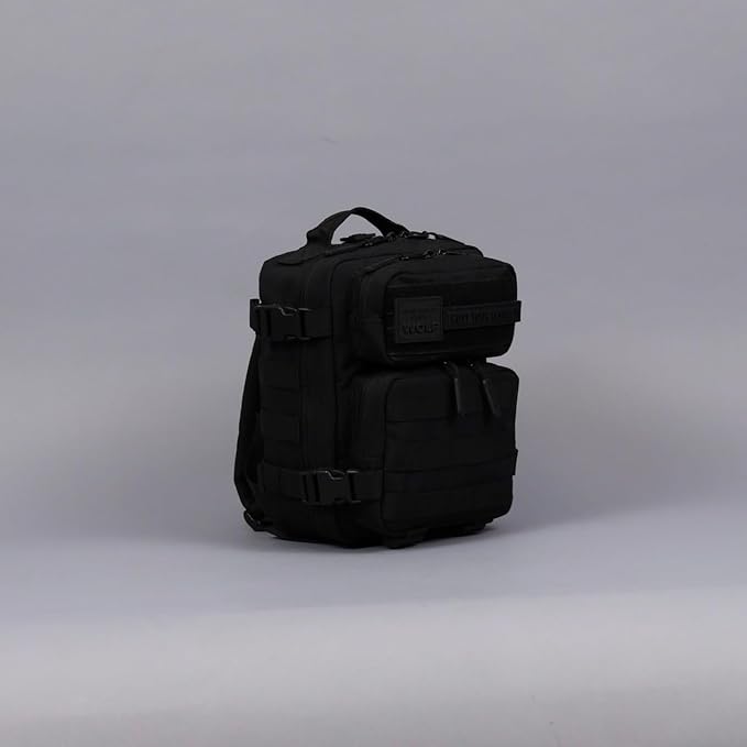 WOLFpak 9L Mini Tactical Backpack for Men &amp Women | Compact Small Everyday Carry Bag for Gym School Travel | Durable Water-Resistant Daypack with Molle System and Patch Panel (Nightshade Editi