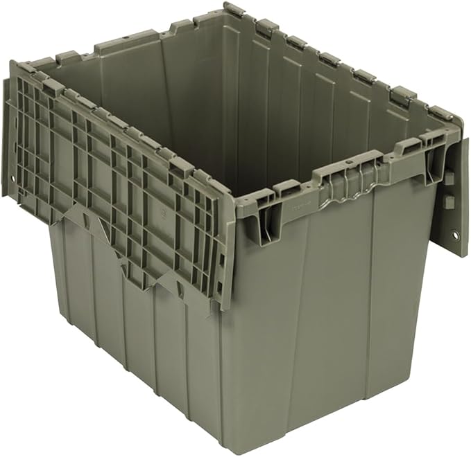 Quantum QDC2115-17 Distribution Bin Heavy Duty Attached Top Container 15-1/8W x 21-7/8L x 17-1/4H Overall Size