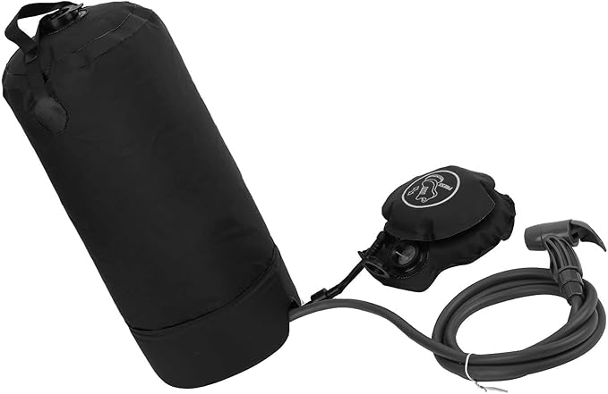 Outdoor 11L Shower Bag Set Camping Portable Bath Bag with Shower Head Tube Large Capacity Water Injection Design Pressure Shower System for Hiking Travel Beach Swimming