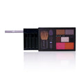 Generic Original Royal Box Black Make-Up Compact 8 Compartment Snuff Wallet Box with Built in 3 Metal Alloy Straw