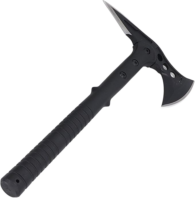 Camping Hatchet with High Tenacity Fiber Handle Multifunctional for Outdoor Shoveling Hammering and Cutting Hex Set Screws 420 Steel Construction with Wrench for