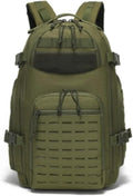 35L Tactical Backpack Ventilated Hiking Pack with Laptop Compartment Outdoor(Army Green)