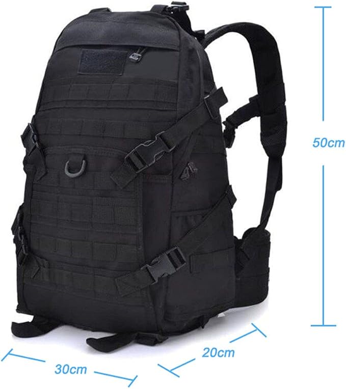 Outdoor Sports Pack Hiking Bag Tactical Rucksack Camo Knapsack Combat Camouflage Tactical Molle 40L Backpack - 3 Color Desert