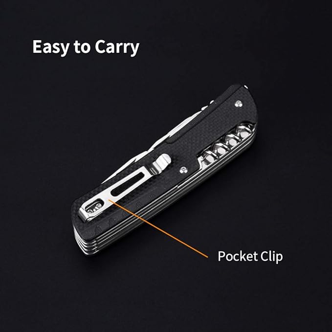 Ruike Small Camping Knife Lightweight Folding EDC Survival Utility Knives Set Grade Tactical Pocket Knife with Clip Men Women Multi Tools hiking Gear 17c27 Cool Steel Screwdriver LD41