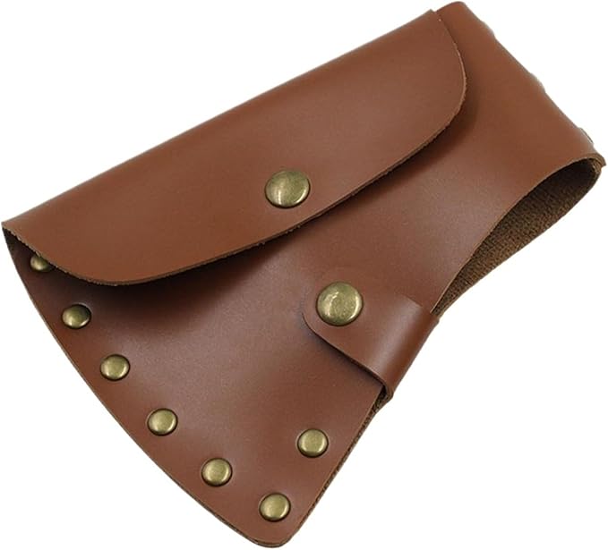 Axe Holster Case Hatchet Head Sheath Protector Camping Cover Axe Head PU Leather Protection Covers No Axe for Outdoor Camping Blade Protection