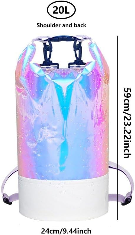 20l Swimming Beach Bag PVC Waterproof Outdoor Sports Drifting Rafting Surfing Boating Backpack Portable Rowing Sailing Bags