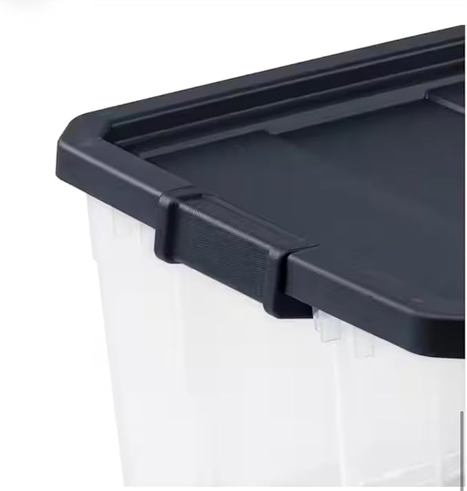 116 qt. Stacker Box with Ink Lid Storage Container