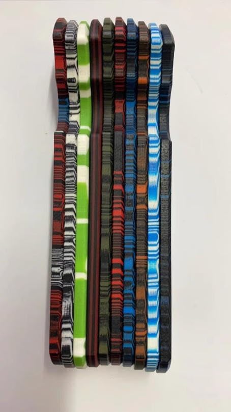 1PC G10 Scales Replacement in Multi-colors Fits for Large Sebenza 21