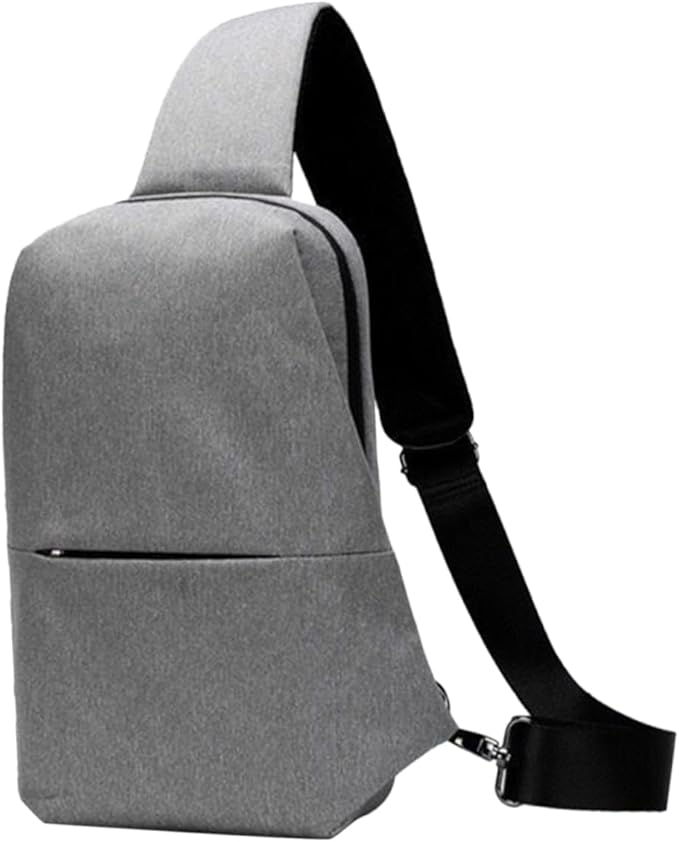 Sling Backpack Multi-purpose Shoulder Chest Bag for Hiking Travel Kayaking Light Grey