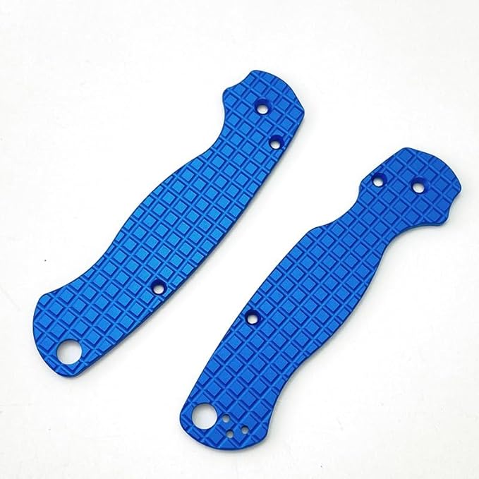 1Pair Aluminum Alloy Scales Fits for C81 Paramilitary 2 Handle Patch Replacement Accessory(Blue)
