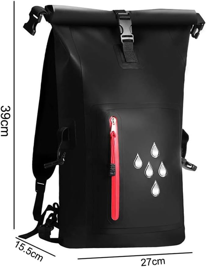 Waterproof Backpack 25L Heavy-Duty Dry Bag for Rafting Beach Hiking &amp Rainy Commute Floating with Comfort Straps