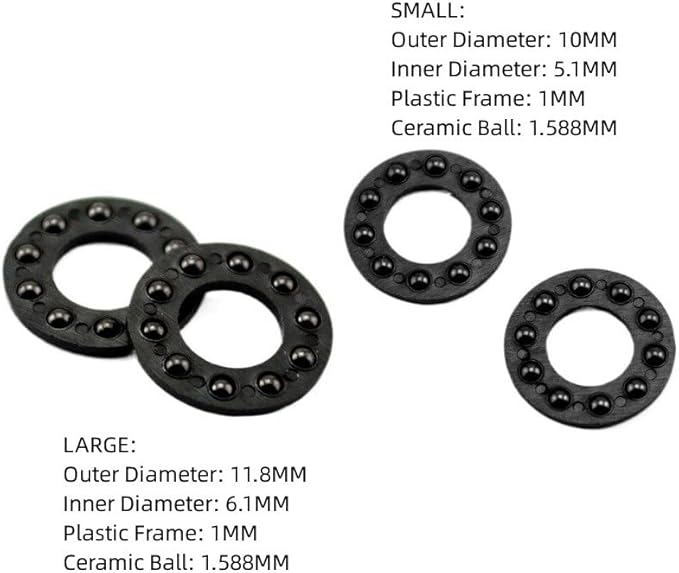 8 Pieces Nylon Flippers Fit for Outdoor Pocket Knives DIY Making Accessory(Large)