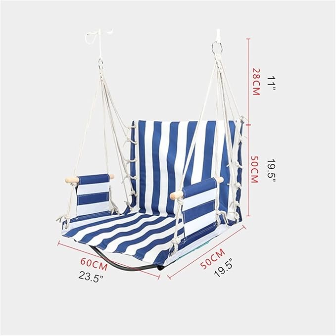 Portable Hammock Portable Camping Hammock Striped hammut Chair Outdoor Indoor Garden Dormitory Bedroom Hanging Chair for Backpacking Beach (Color : B)