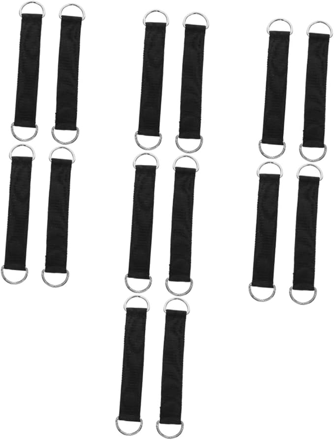 Happyyami 14 Pcs Pulley Straps Saucer Swing Straps Hammock Hanging Straps Tree Swing Accessories Swing Hanging Strap Swing Hanging Rope Tool Stand Outdoor Polyester Cable Accessories Fitness