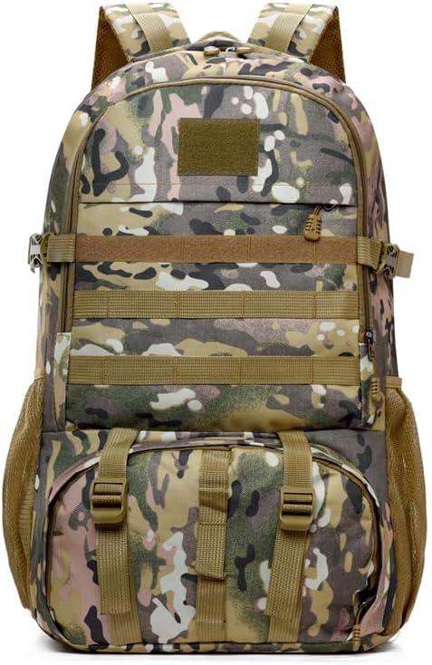 Tactical Backpack Military Molle Hiking 36-55L tactical camouflage outdoor sports camouflage bag hiking plateau camouflage