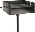 Guide Gear Heavy-Duty Park-Style Charcoal BBQ Grill for Camping Outdoor Cooking Backyard Patio Camp Grilling Barbecues 20.5 x 20.5 x 8.25h.