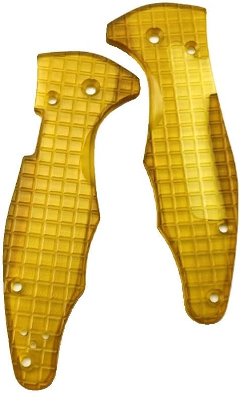 1 Pair PEI Scales Fits for C85 Yojimbo 2 Ultem Blank Handle Patch Replacement