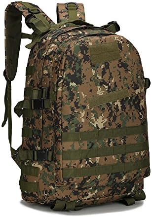 Men and Women Outdoor Camouflage Backpack Capacity Hiking and Camping Bag Multi-functional Storage Organizer 40L 3D Backpacks (A16 one size)