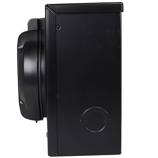 30A/50A Power Inlet Box for Generator Journeyman-Pro ETL Listed w/Waterproof CoverL5-30PTT-30PL14-30PSS-2-50P | 30 or 50 Amp 125/250V | for 3 or 4 Prong Extension Cord (SS-2-50 Black)