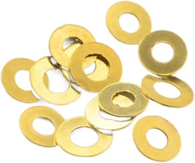 2PCS Custom Brass Gasket Fits for C81 C158 C186 Flat Washer DIY Replacement Accessory(X-Small)