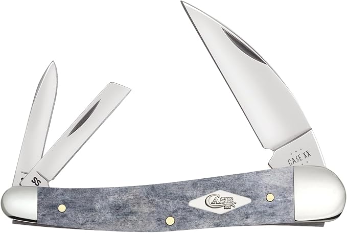 Case XX Pocket Knife SEAHORSE WHITTLER - GRAY SMOOTH BONE Item #34207-6355WH SS - Length Closed: 4Inches