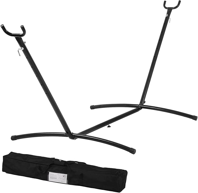 NChanmar Hammock Stand Portable 450lbs Capacity Heavy Duty Steel Frame Hammock Frame with Portable Carrying Case（Stand Only Weather Resistant 2-People 114in X 48in X 45in