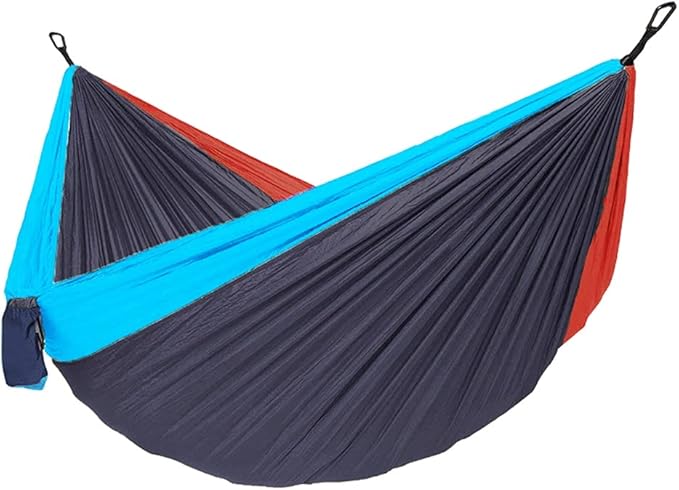 Portable Hammock Hammock Double &amp Single Portable Hammock Lightweight Nylon Parachute Hammocks for Patio Backyard for Backpacking Beach (Color : H/Double)