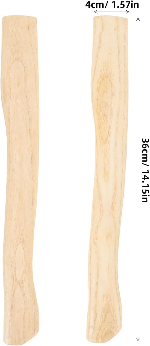 DOITOOL 10Pcs Camping Hatchet Wood Replacement Handle for Camp 14.9 Inch Hatchet Handle Replacement Hickory Camping Accessories 38x4.4cm
