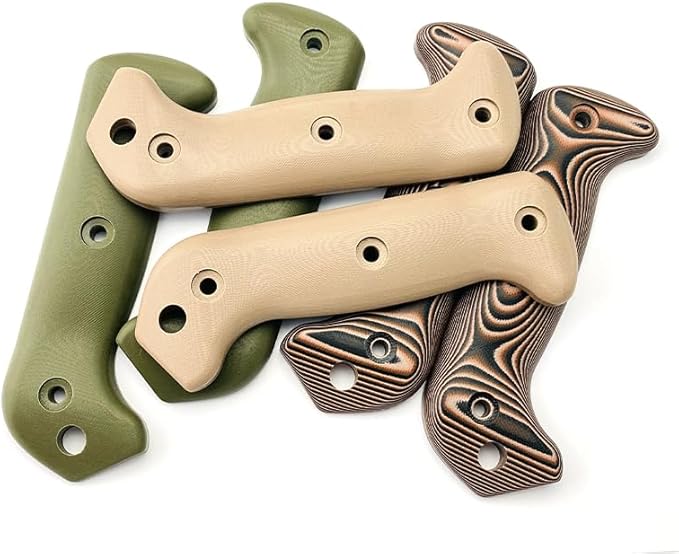 1 Pair G10 Scales with 3 Sets Screws Fits for Kabar BK2 and BK9 Handle Patch DIY Replacement Accessory