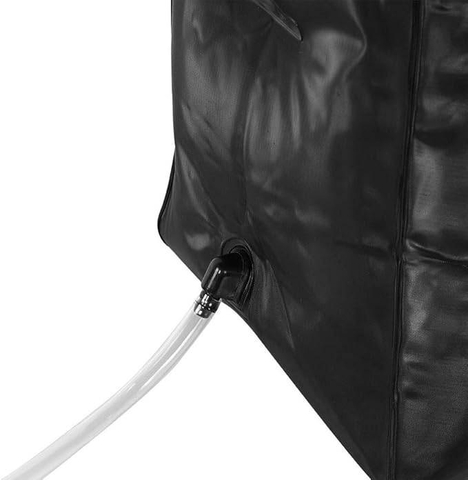 Acouto 40L Portable Solar Heated Camping Shower Bag with Easy Hanging Cord for Outdoor Fun