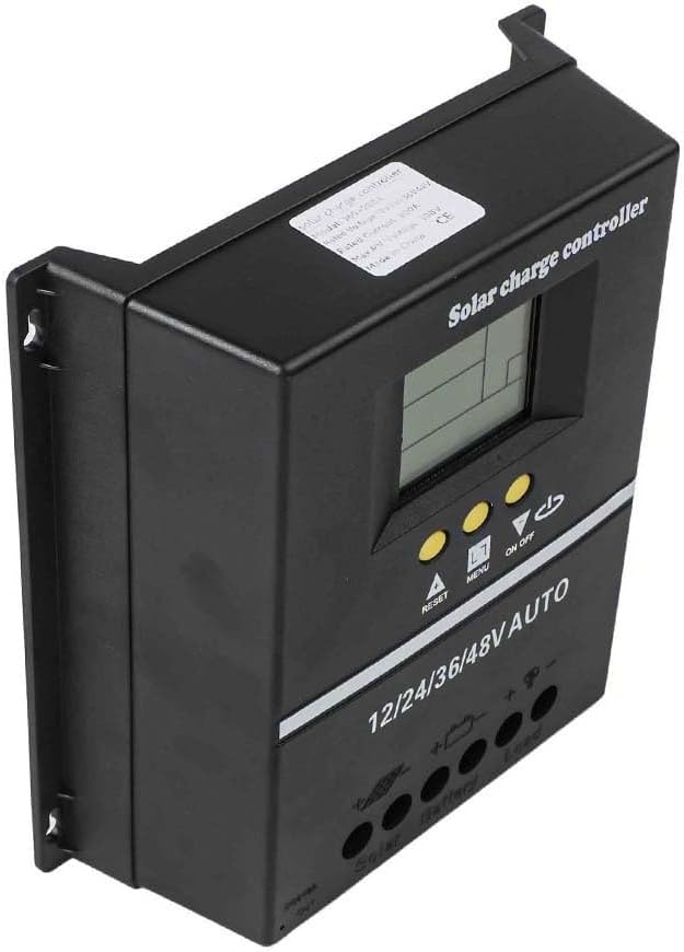 200A MPPT Solar Charge Controller 12V / 24V / 36V / 48V with LCD Display Battery Regulator and Dual USB Ports for Solar