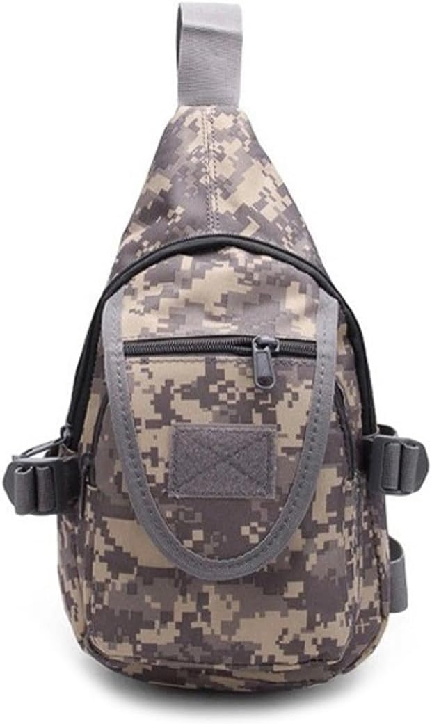 Tactical Backpack Waterproof Military Cross-body Sling Shoulder Backpack Chest Bag for Outdoor Every Day Carry (ACU)