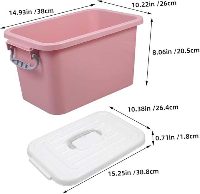 Cabilock Nordic Style Craft Organizer Socks Organizer Box Small Plastic Supplies Tool Box Large Plastic Storage Bins