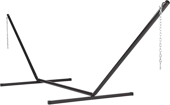 Jumbo Caribbean Hammock and Metal Tribeam Stand (Cream)
