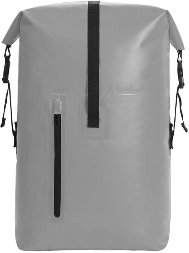 qiuqiu Waterproof Dry Bags Backpack 40L Heavy Duty Roll-Top Closure Travel Backpack for Boating Beach Kayaking Skiing Fishing Camping Swimming