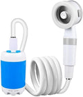 Portable Rechargeable Camping Shower Pump - Lightweight &amp Compact Outdoor Shower Hiking Travel Vehicle Cleaning