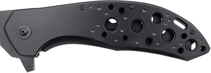 Snake Eye Tactical 12 Jumbo Huge Heavy Duty Ultra Smooth One Hand Opening Folding Pocket Knife Limited Edition Collectors Knife - Ideal for Recreational Work Hiking Camping (Black)