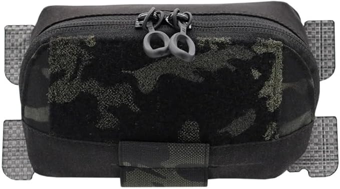 Tactical Vest Plate Carrier MOLLE Adapt Admin Panel Pouch Chest Expansion Sub Bag Utility Map Pouch Airsoft Vest