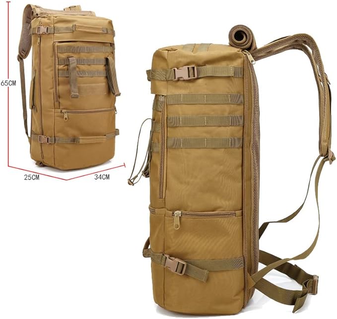 Outdoor Sports Pack Hiking Bag Tactical Rucksack Camo Knapsack Combat Camouflage Tactical Molle 60L Backpack