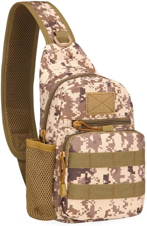 Outdoor Sports Hiking Sling Bag Shoulder Pack Camouflage Tactical Molle Chest Bag