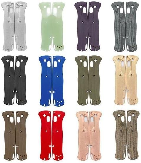 1 Pair G10 Scales Handle Patch Blank DIY Replacement in Orange Color Fits for Bugout 535