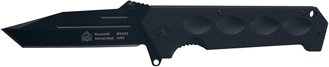 Puma SGB Blackcat 45 Tanto G10 Spring Assisted Tactical Folding Knife with Belt Clip