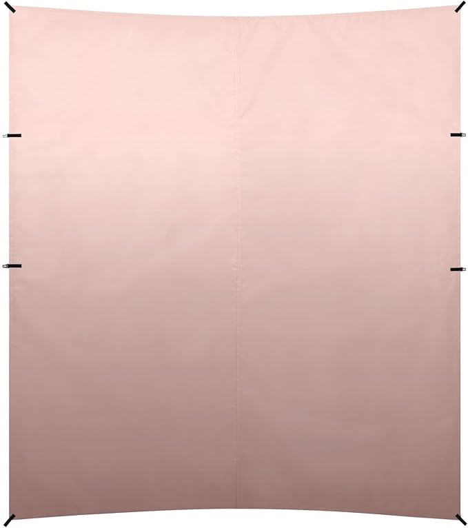 Rose Gold Gradient Foldable Beach Tent UPF50+ Waterproof Portable Sun Shelter Includes Sand Shovel Sandbags Stability Poles for Backyard and Camping